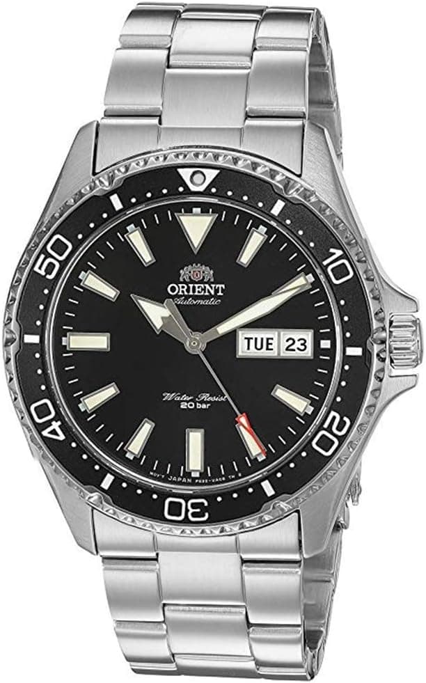 Orient Kamasu RA-AA0001B19A, 42mm, Black Dial, Silver Stainless Steel Bracelet