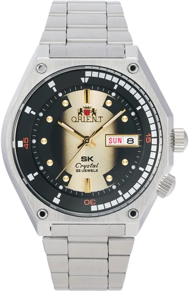Orient SK Diver Retro RA-AA0B01G39B, 42 mm, goldenes Zifferblatt