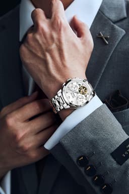 Oupinke G3186GY 40mm Mens, detail view 3