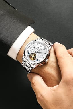 Oupinke G3186GY 40mm Mens, detail view 4