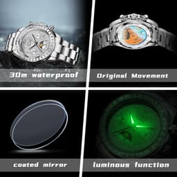 Oupinke G7038-BB 46mm Mens, detail view 6
