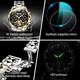 Oupinke HZ-P-G3186GH-HH 40mm 86GJJH Herrenuhr, Detailansicht 6
