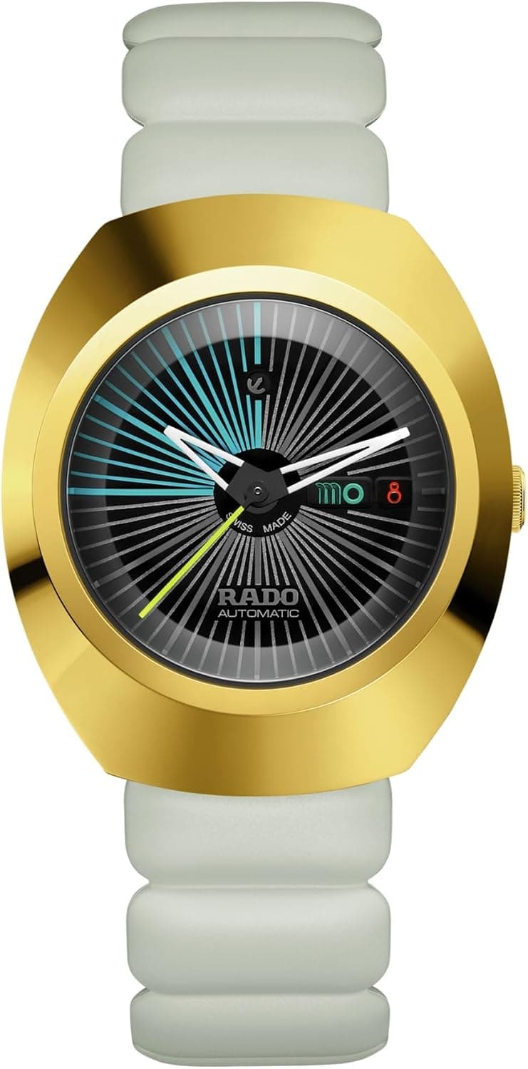 Rado DiaStar Original R12165155, 38mm, Black Dial, Gray Rubber Band