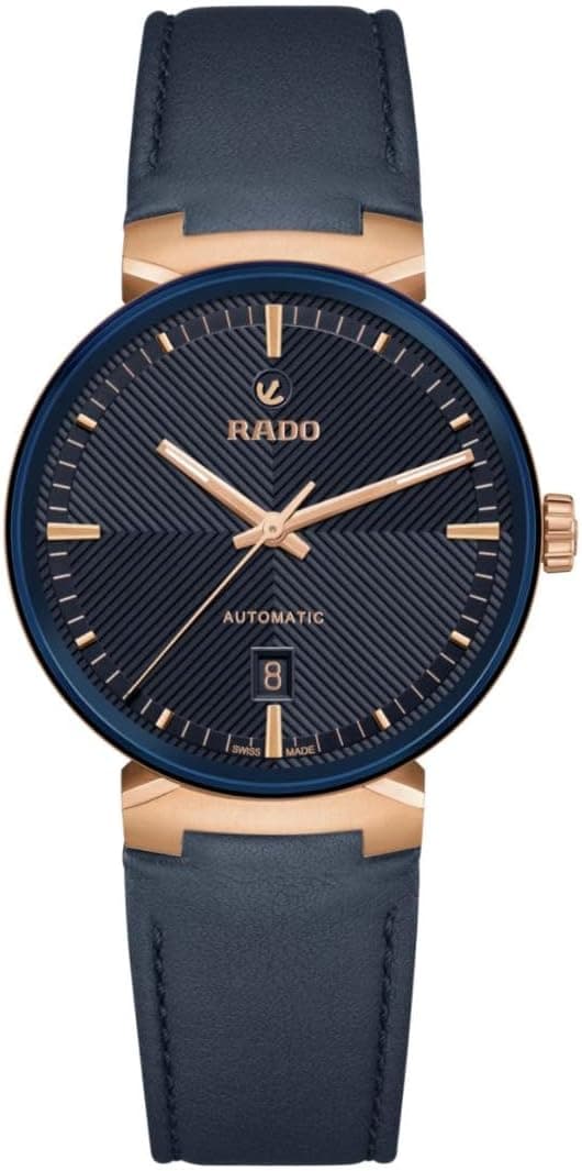 Rado Florence R48905205, 39 mm, weißes Zifferblatt, blaues Lederarmband