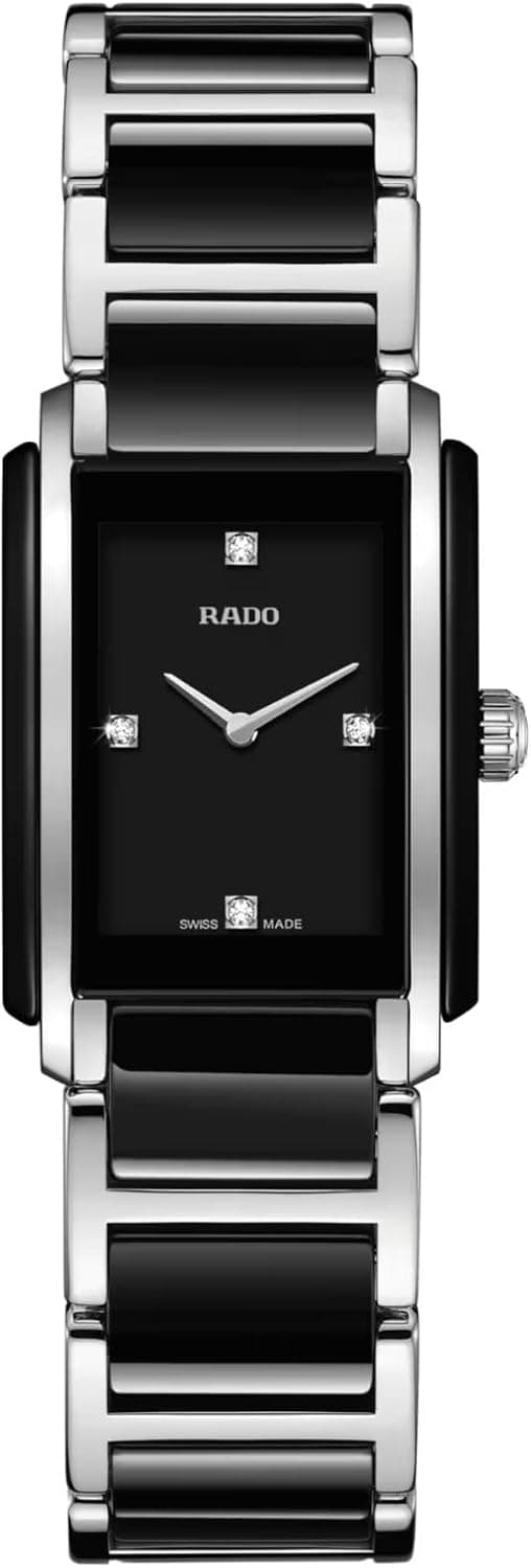 Rado Integral R20613712, 23mm, Black Dial, Silver Ceramic Bracelet