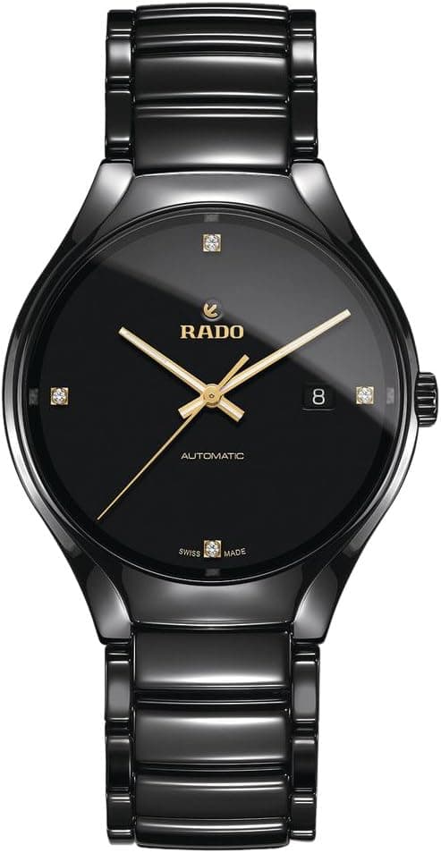 Rado True Round R27056712, 40mm, Black Dial, Black Ceramic Bracelet