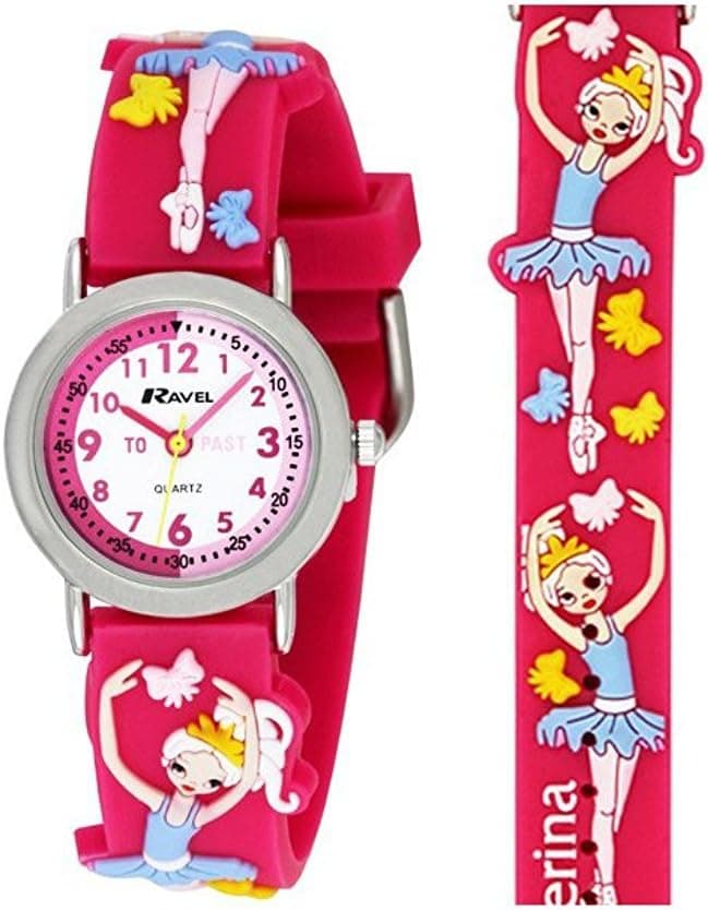 Ravel Children's Penguin R151373, 25mm, White Dial, Blue Plastic Band