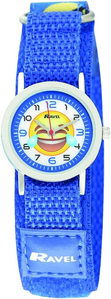 Ravel Childrens R1507.57, 28mm, White Dial, Black Nylon Band
