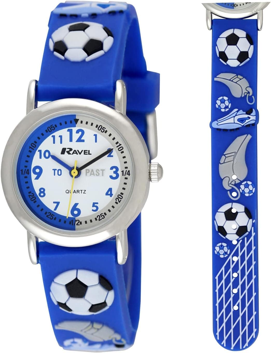 Ravel Children's R1513.32B, 27mm, White Dial, Blue Plastic Band