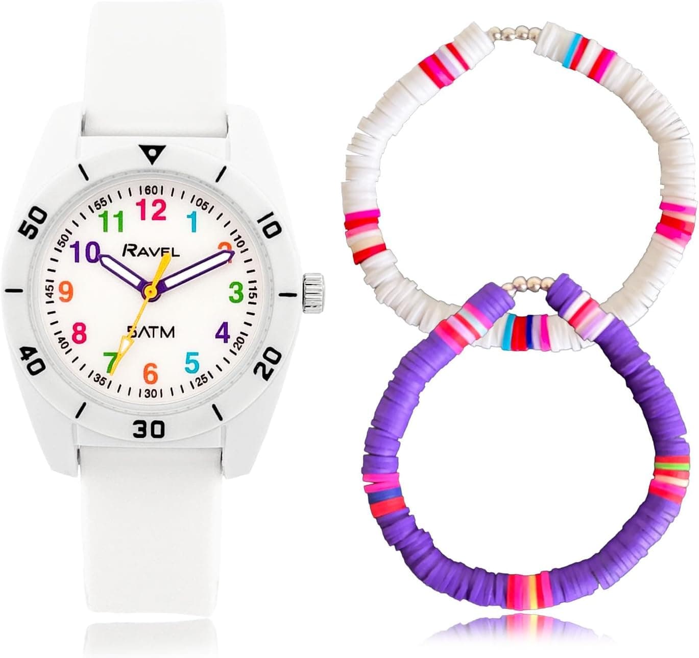 Ravel Children's R2244, 32mm, White Dial, Silicone Band