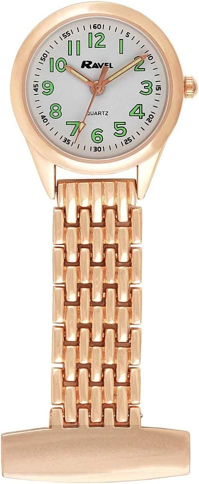 Ravel Classic Nurses R1101.42, 25mm, White Dial, Metal Bracelet