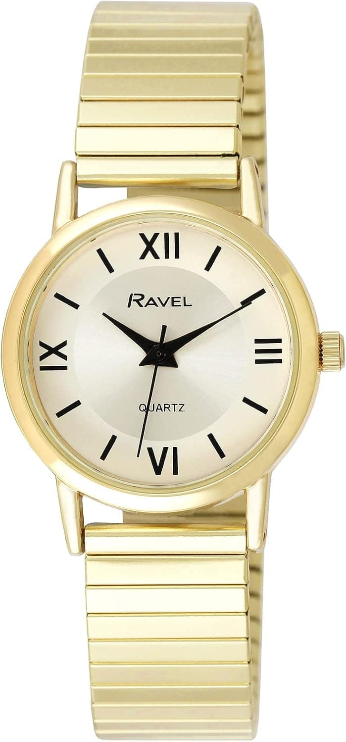 Ravel Classic R0208.44.1, 36mm, Gold Dial, Stainless Steel Bracelet