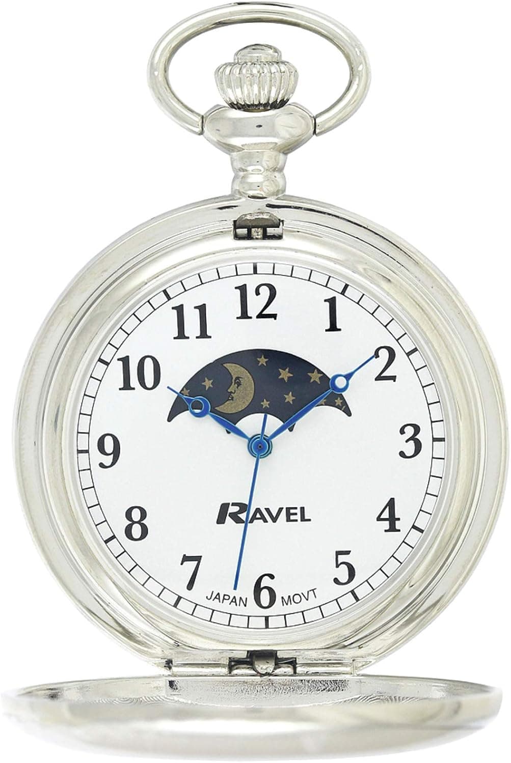Ravel Full-Hunter R1001.14, 47mm, White Dial, Metal Bracelet