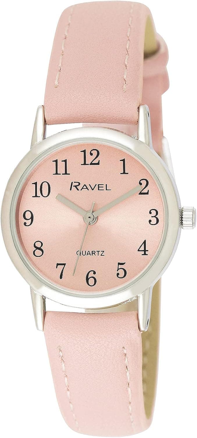 Ravel Pastel R0138.05.2, 27mm, Pink Dial, Pink Faux Leather Band