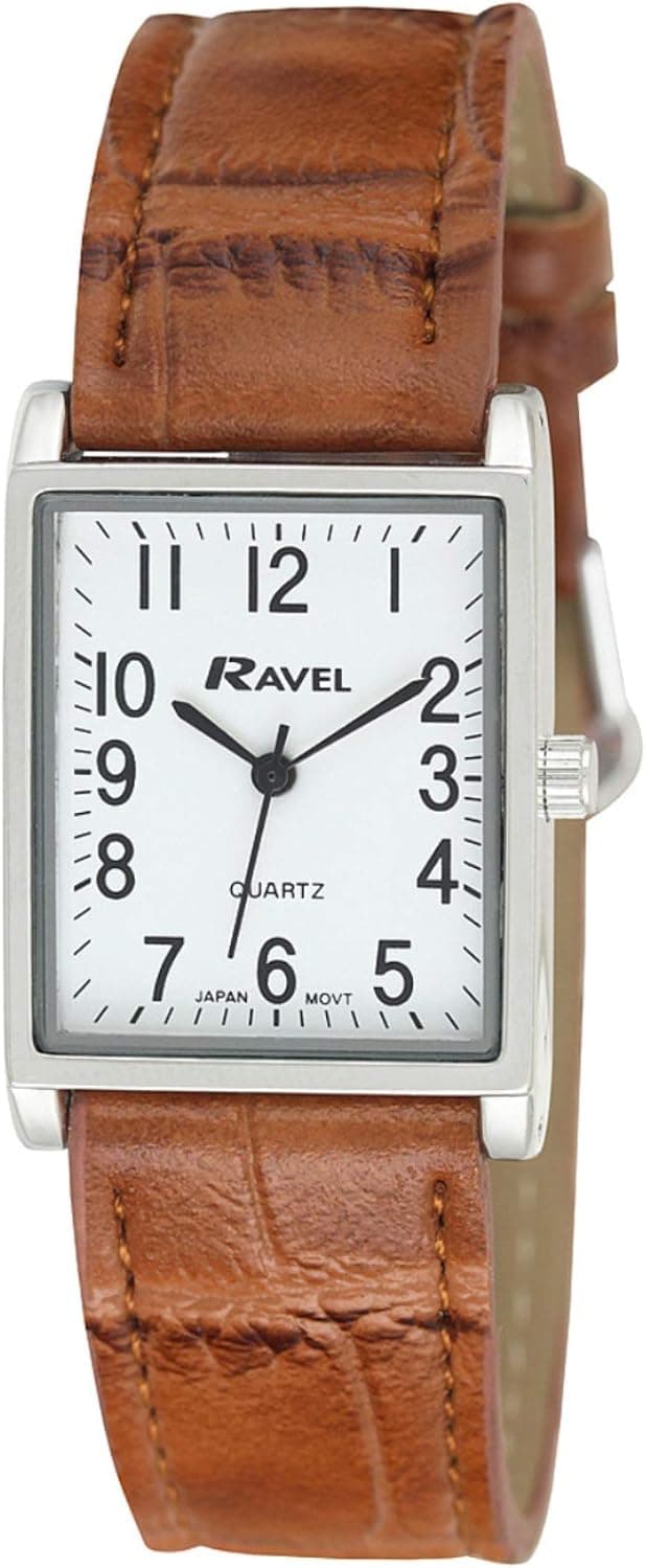 Ravel R0120.12.1A, 26mm, White Dial, Black Leather Band
