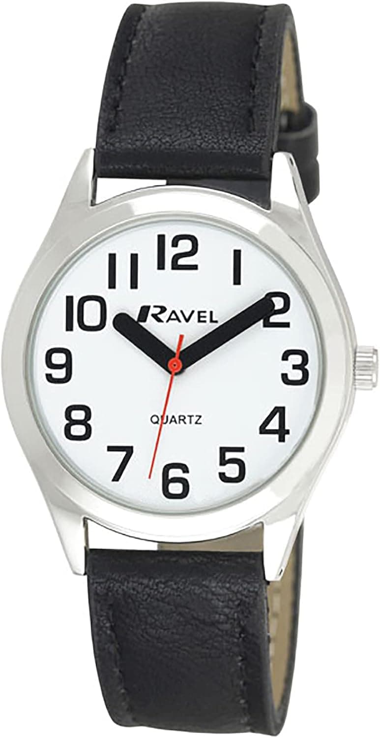 Ravel R0125.01.1, 36mm, White Dial, Black Metal Bracelet