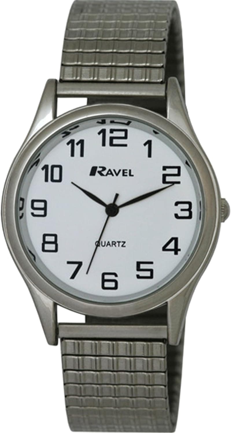Ravel R0301.08.1S, 35mm, White Dial, Silver Stainless Steel Bracelet