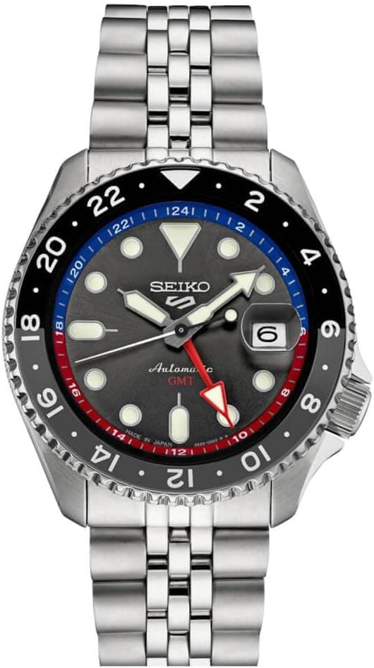 Seiko 5 Sports SKX GMT 41mm, Schwarzes Zifferblatt