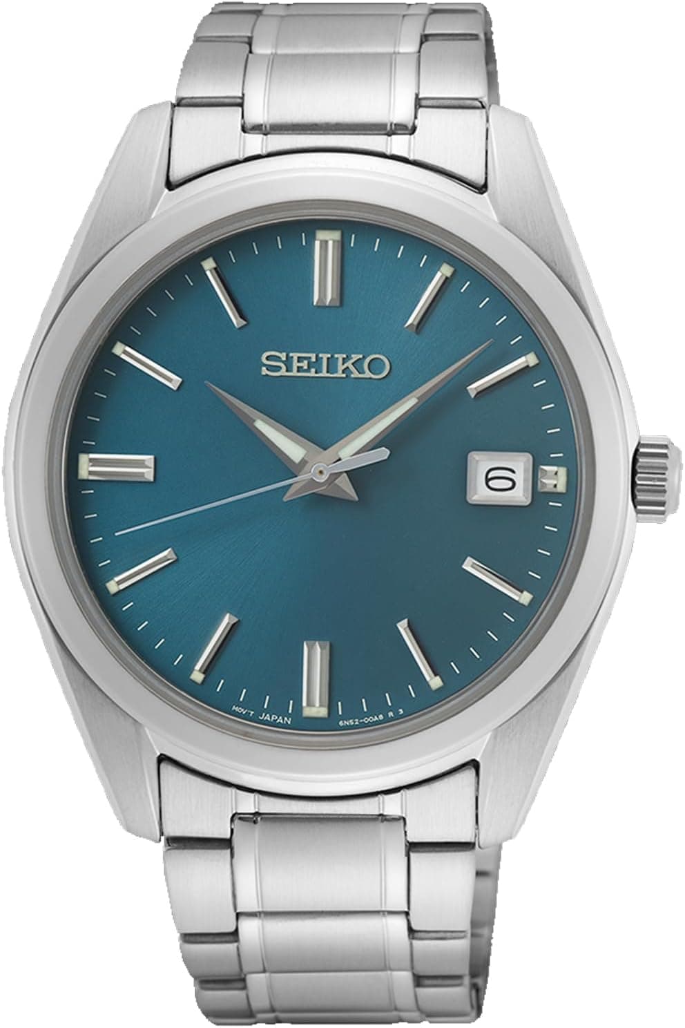 Seiko SUR525, 40mm, Blue Dial, Silver Stainless Steel Bracelet