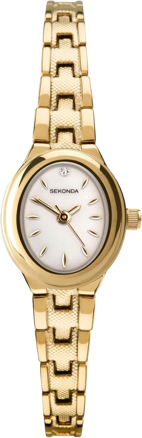Sekonda Megan 4547, 21mm, Mother-of-Pearl Dial, Silver Metal Bracelet
