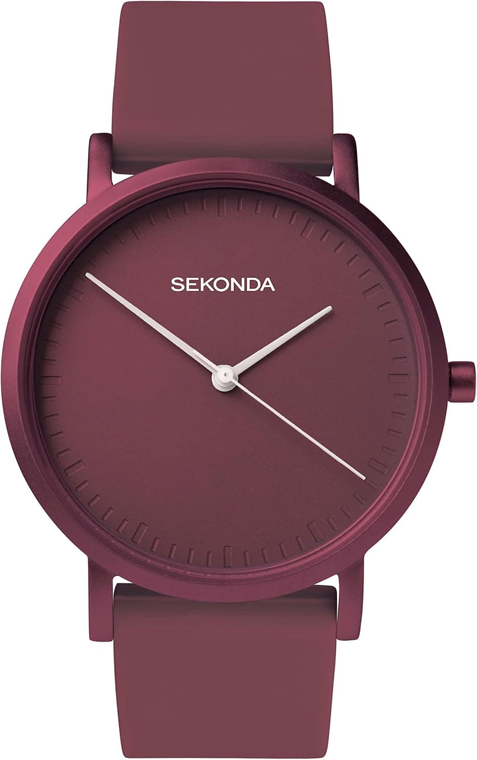 Sekonda Palette 40554, 36mm, Black Dial, Red Silicone Band