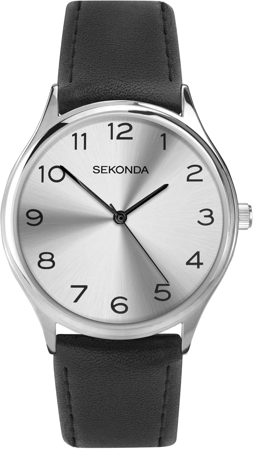 Sekonda Turner 1851, 39mm, Silver Dial, Silver Polyurethane Band