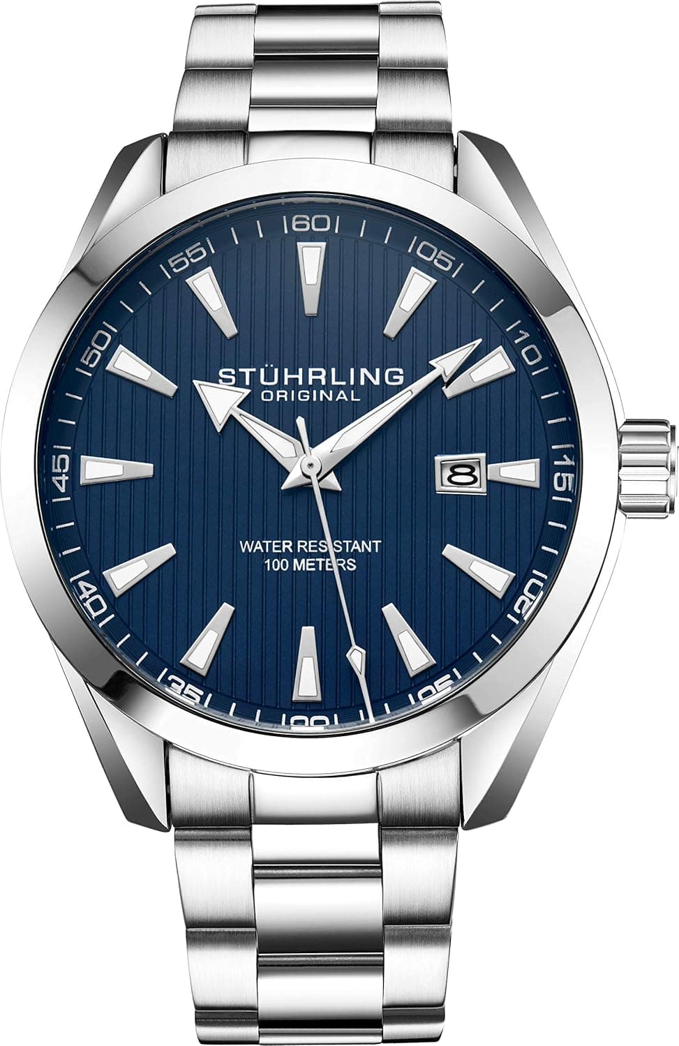 Stuhrling Original 3953 42mm, Blue Dial