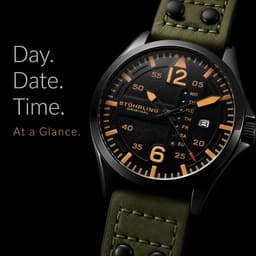 Stuhrling Original Aviator 43mm Mens, detail view 3