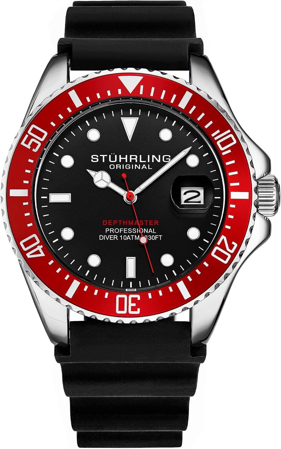 Stuhrling Original Depthmaster 3950R, 42mm, Black Dial