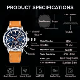 Stuhrling Original Monaco 44mm Mens, detail view 6