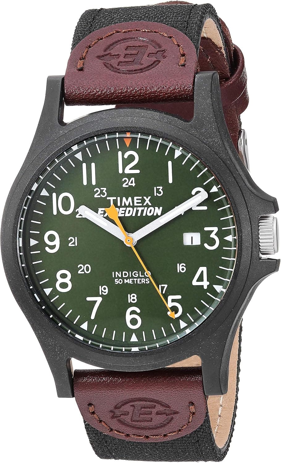 Timex Acadia TWF3C8430, 40 mm, grünes Zifferblatt, schwarzes Nylonarmband