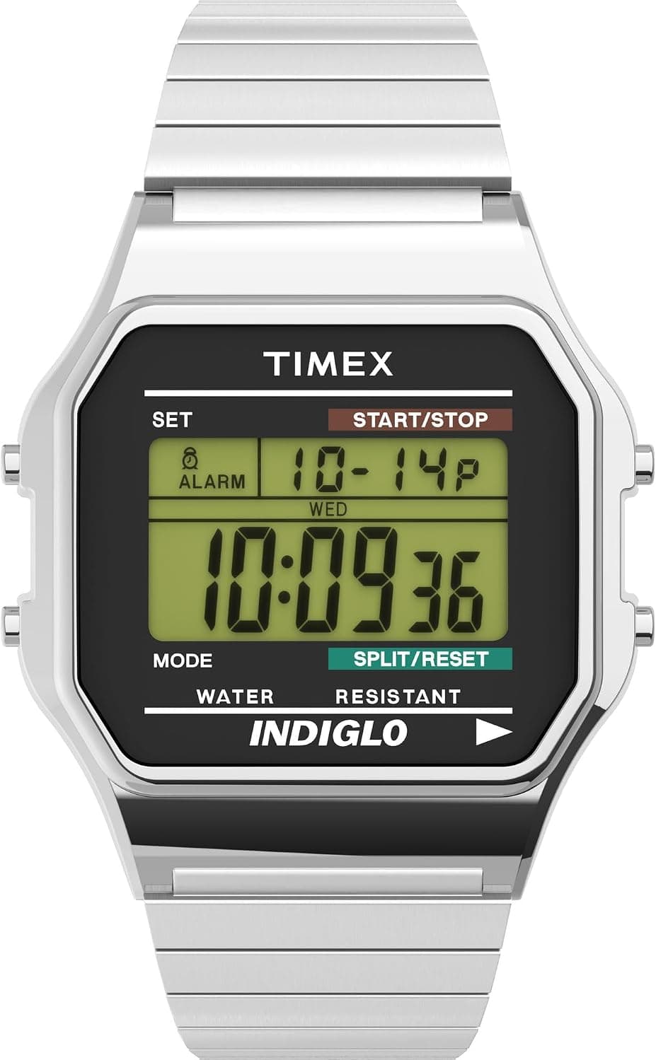 Timex Classic 34mm, Green Dial Silver Stainless steel