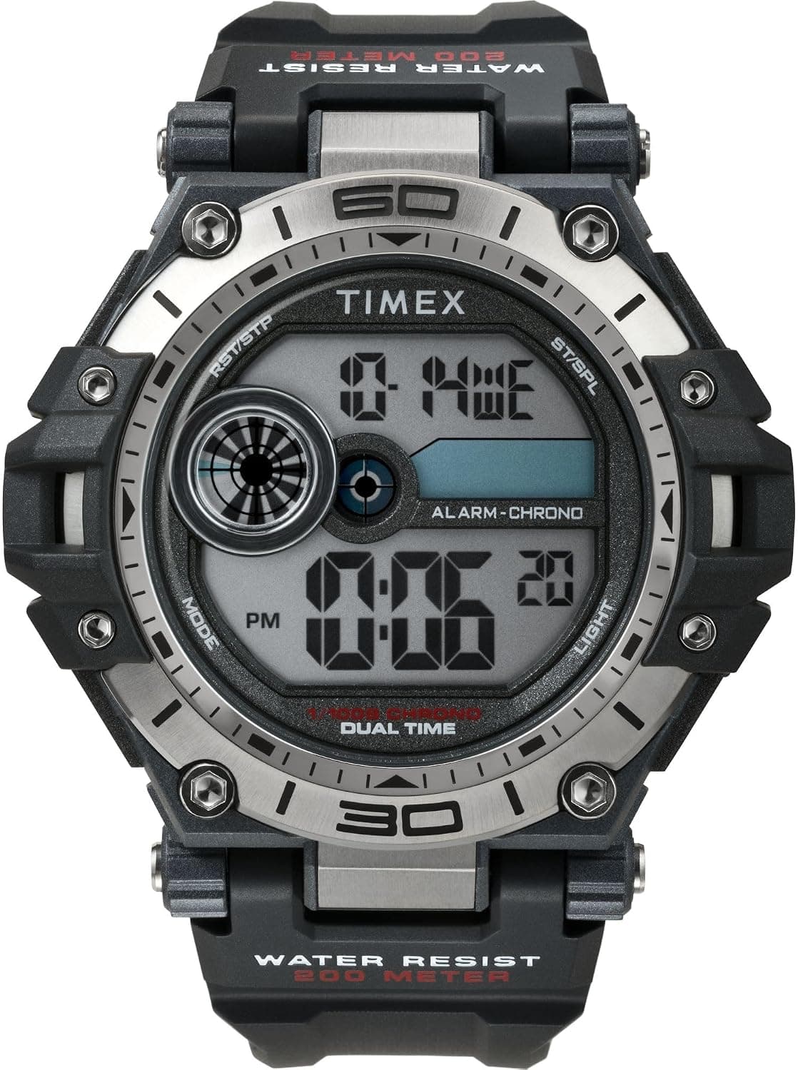 Timex Digital 52mm, Multicolor Dial