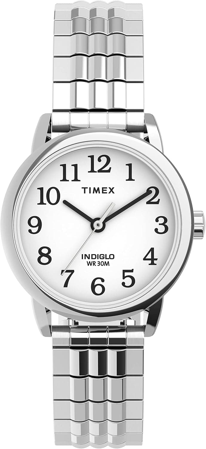 Timex Easy Reader TW2V058009J, 25mm, White Dial, Silver Stainless Steel Bracelet