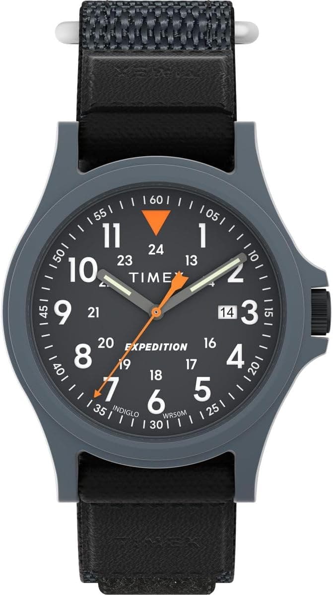 Timex Expedition TW4B295009J, 40 mm, schwarzes Zifferblatt, schwarzes Stoffarmband