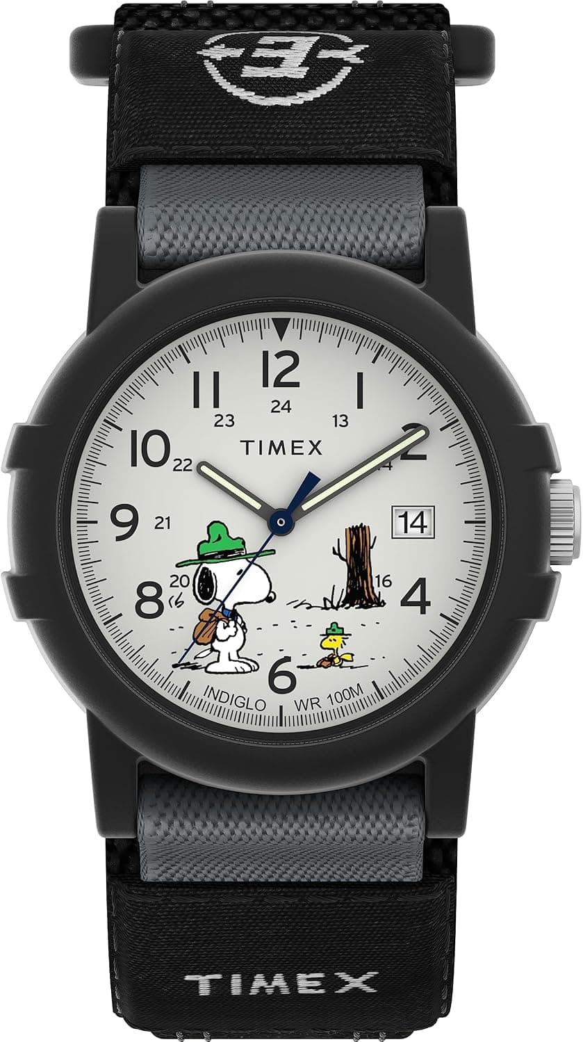 Timex Expedition 40mm, White Dial Black Fabric