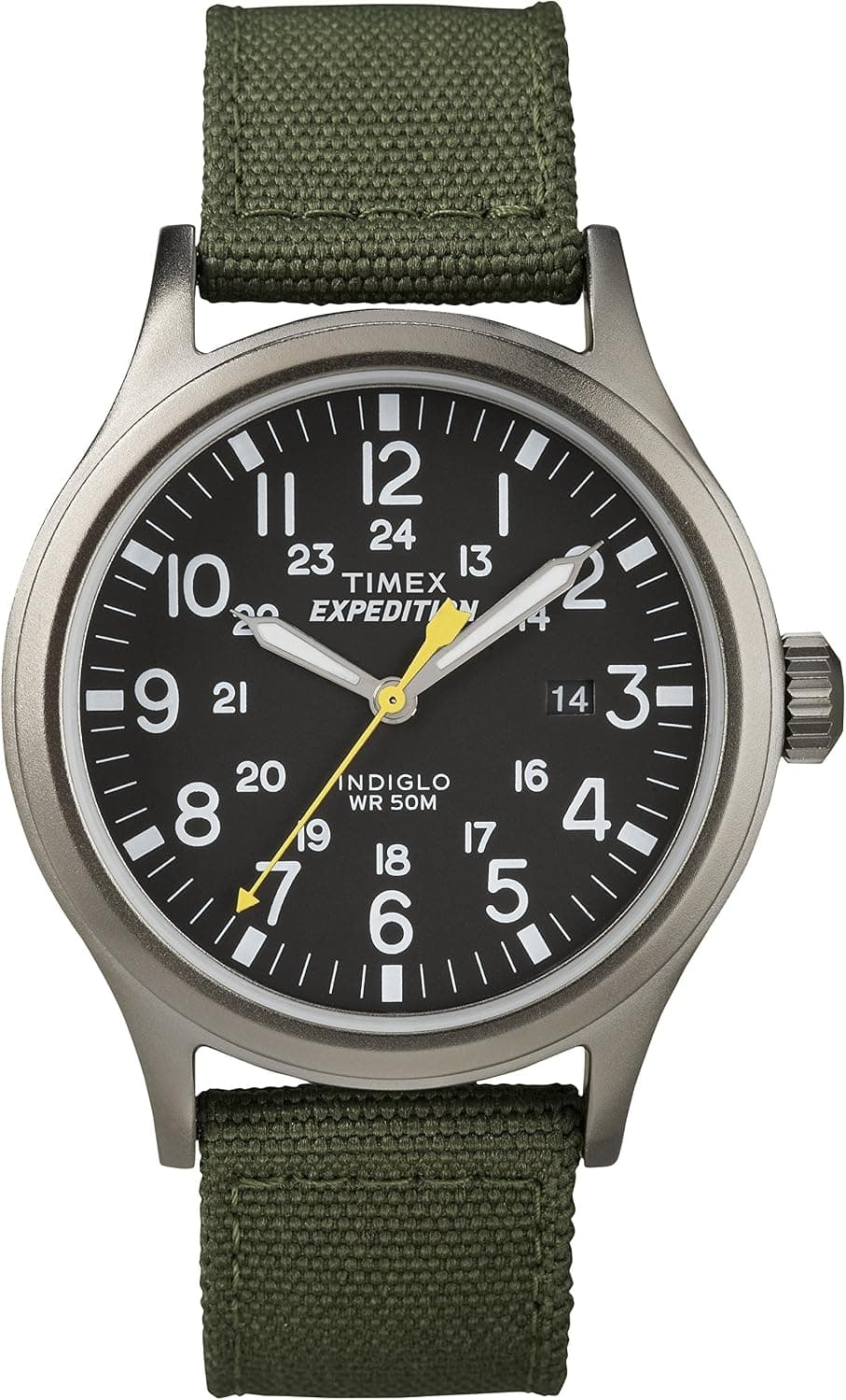 Timex Expedition Scout T499619J, 40mm, Siyah Kadran, Yeşil Naylon Kayış