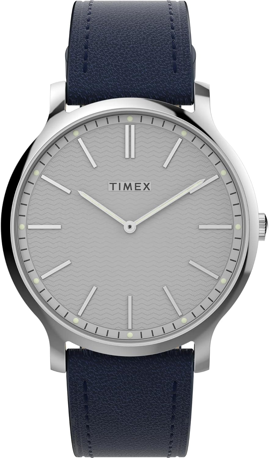 Timex Gallery TW2W43800VQ, 40mm, White Dial, Blue Leather Band