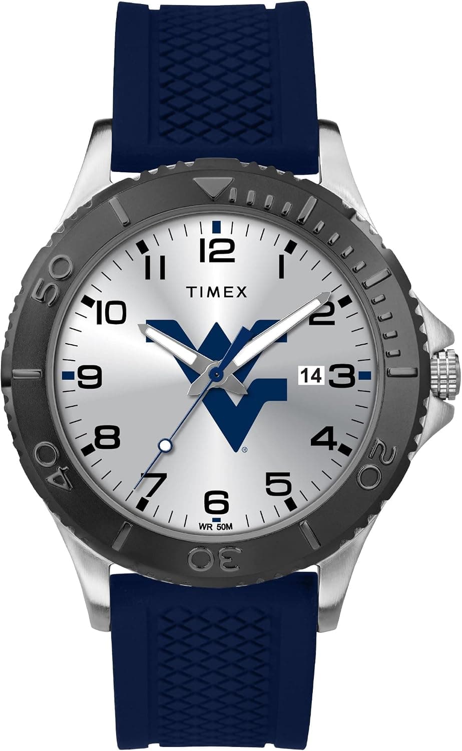 Timex Gamer 42mm, Silver Dial Blue Silicone