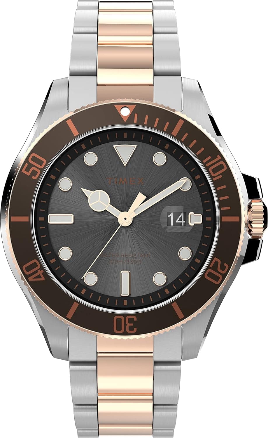 Timex Harborside Coast TW2V42100VQ, 43 mm, schwarzes Zifferblatt
