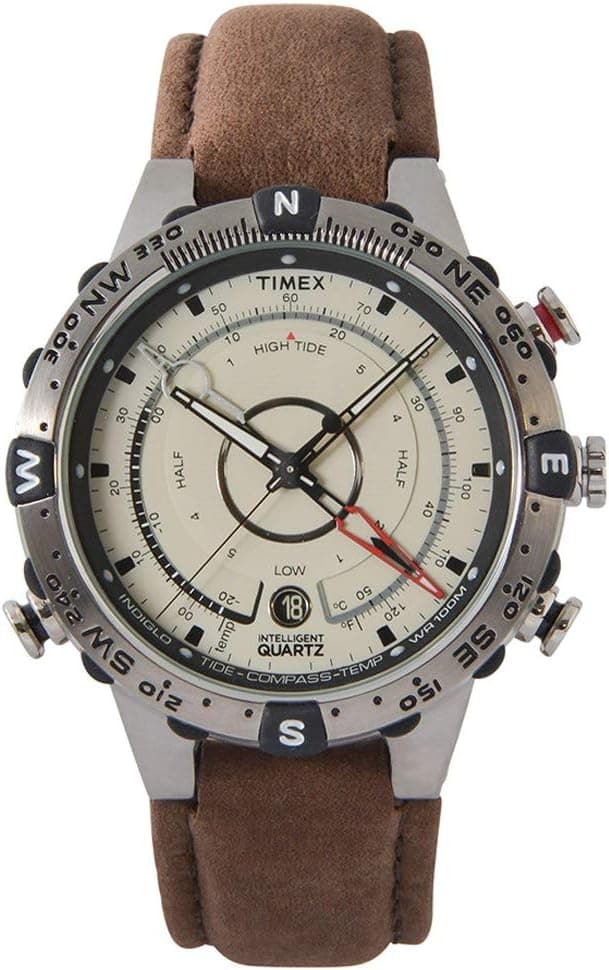 Timex Intelligent ® Tide Temp Compass 40mm, Beige Dial