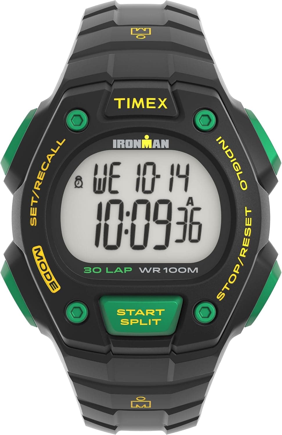 Timex Ironman Classic 30 41mm, Multicolor Dial Black Resin