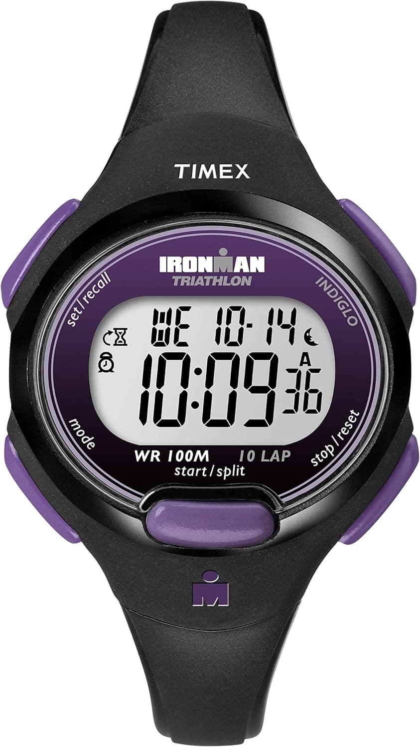 Timex Ironman Essential 10 Mid-Size 34mm, Gray Dial Black Resin
