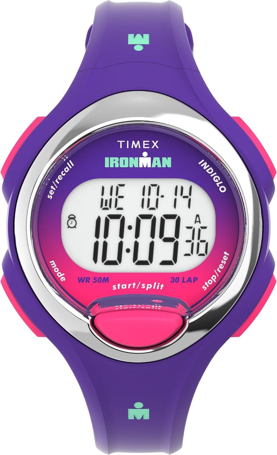 Timex Ironman 34mm, Multicolor Dial Purple Polyurethane