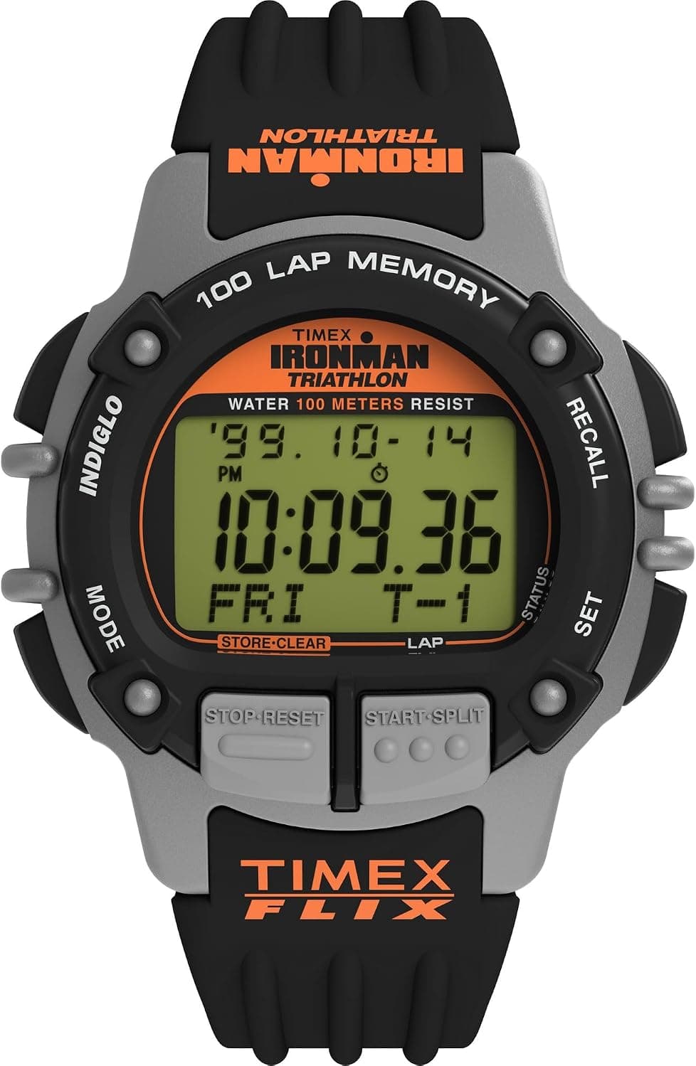 Timex Ironman 42mm, Multicolor Dial Black Polyurethane