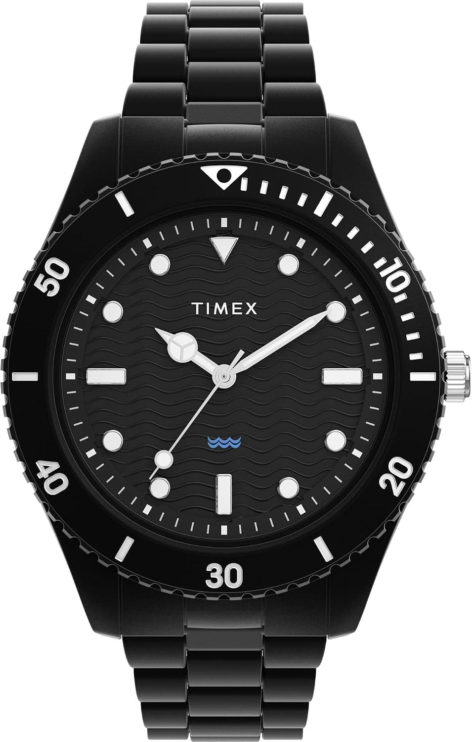 Timex Legacy 42mm, Black Dial Black Plastic