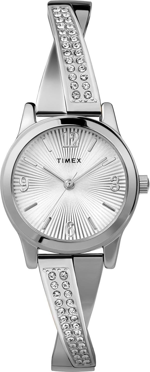 Timex Main Street 25mm, Silver Dial Silver Stainless steel