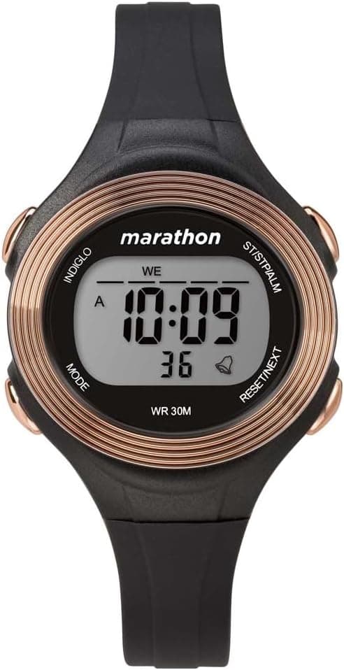 Timex Marathon by Timex 35mm, Gray Dial Black Resin