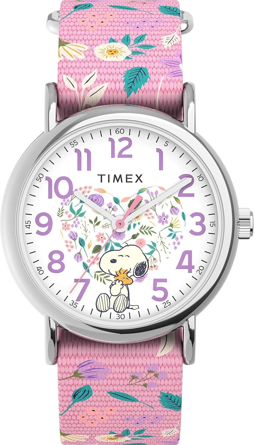 Timex Peanuts Bloom Weekend TW2V77800JT, 38 mm, weißes Zifferblatt