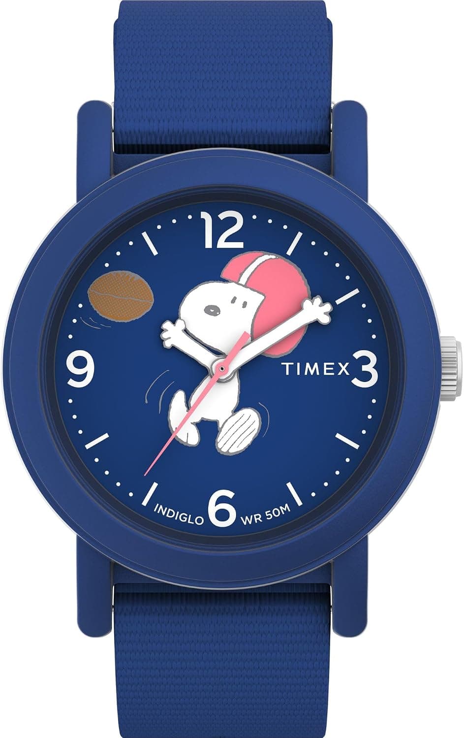 Timex x Peanuts 40mm, Blue Dial Blue Nylon